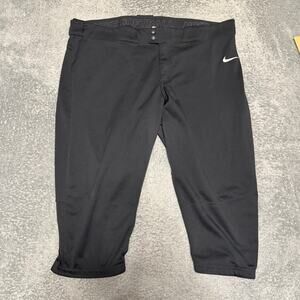 Nike Softball Pants Womens XXL Black 3/4